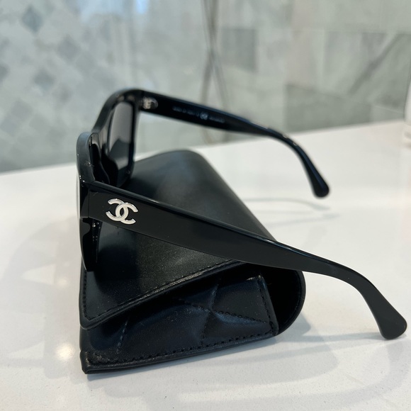 CHANEL 5380 Square Sunglasses in Black main image 4